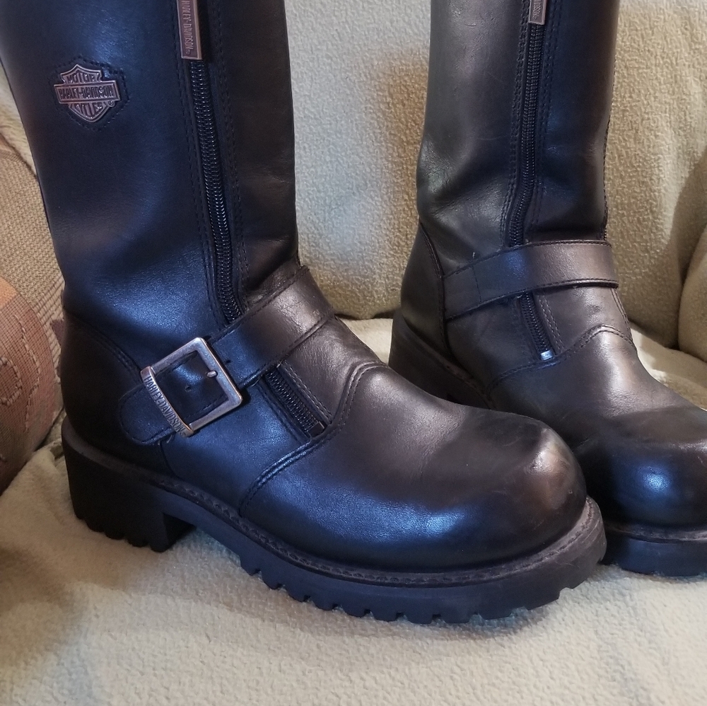 Steel Toe Harley Davidson Women's Motorcycle Boots